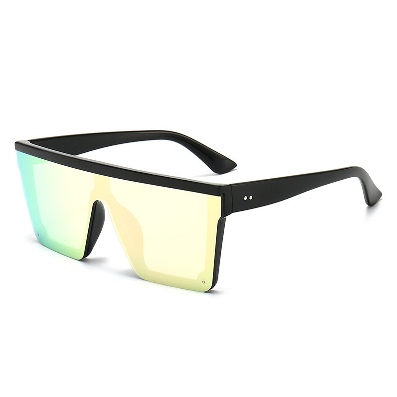 Venta al por mayor de gafas de sol para mujer con marco grande de una pieza para PC